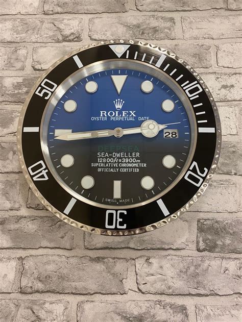 rolex sea dweller wall clock